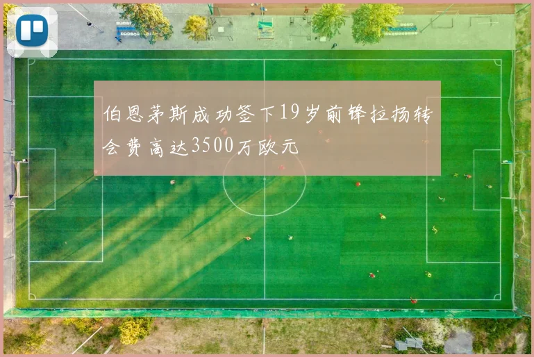 伯恩茅斯成功签下19岁前锋拉扬转会费高达3500万欧元